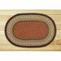 Capitol Earth Rugs Burgundy-Mustard Jute Braided Rug 13-019